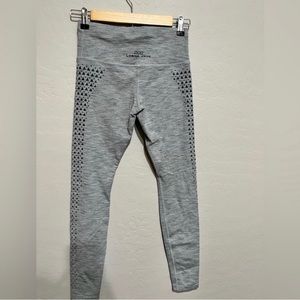 Lorna Jane Gray Full Length Workout Leggings, Size XS